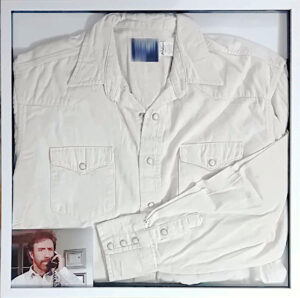 Original shirt used by Chuck Norris in various episodes of the season 4 and 5 (1995-1996) of the TV series "Walker Texas Ranger".